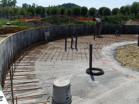 Delo na gradbišču - Mestni park Gornja Radgona 1